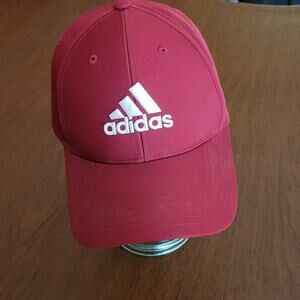 Adidas Hat Baseball Cap Stitch Embroidered Logo Maroon One size fits all